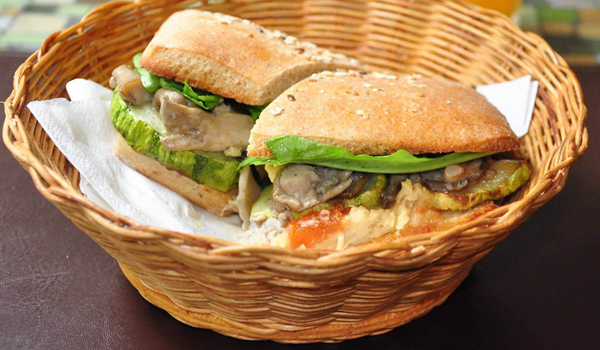 21 - Delícia de sanduíche vegetariano