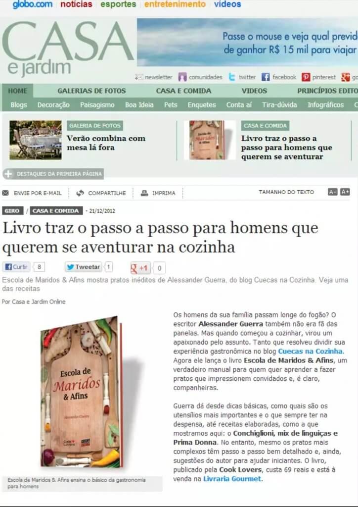 Casa e Jardim 724x1024 - Como fazer um livro e realizar um sonho