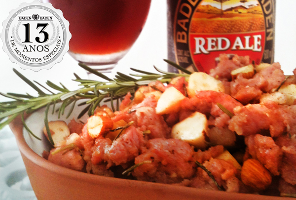 red ale home - Linguiça e cerveja, sempre uma harmonização perfeita