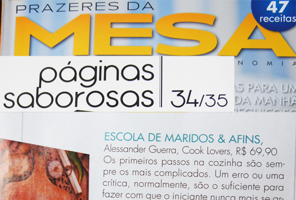 Prazeres da Mesa Home1 - Livro Escola de Maridos & Afins na Prazeres da Mesa