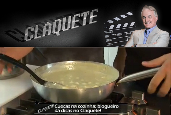 Claquete da Band home - Cuecas na Cozinha no Claquete do Otávio Mesquita