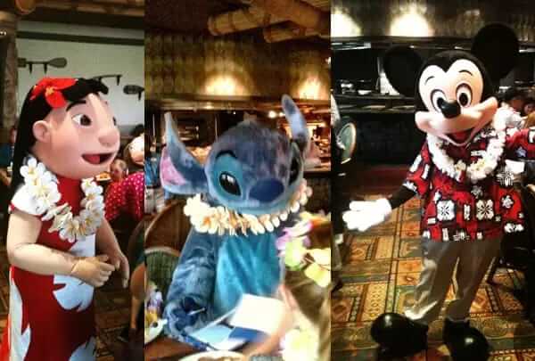 Ohana Polynesian Resort personagens - Onde comer na Disney
