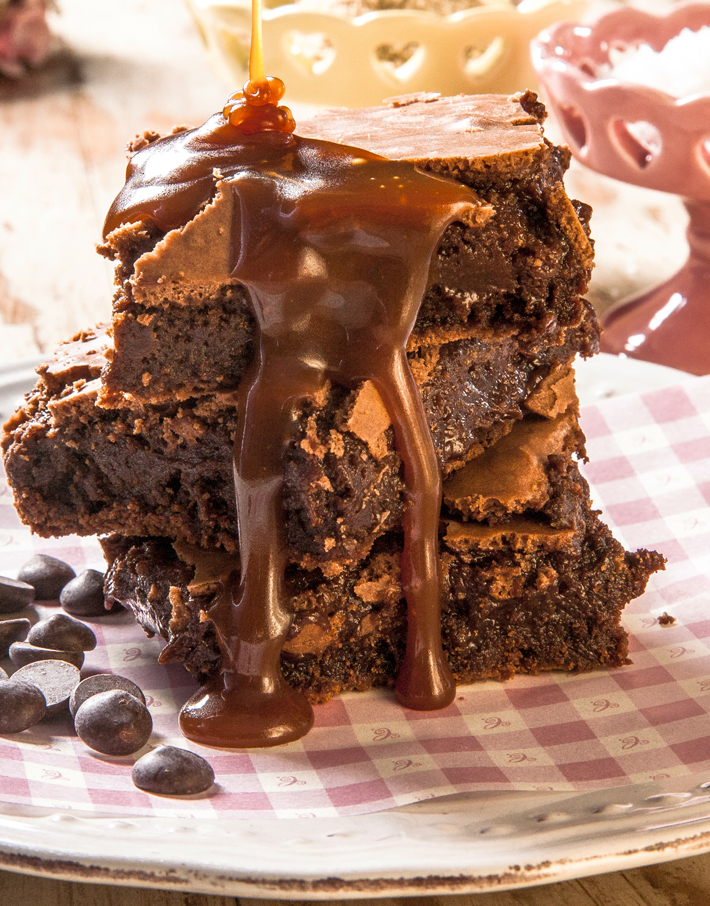 Chocolate Week Condimento Fudge Brownie com caramelo e flor de sal - Chocolate Week