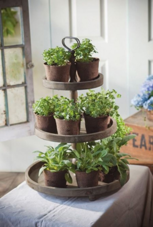 Horta em casa 11 - Horta em casa –boas ideias com toque especial na decoração