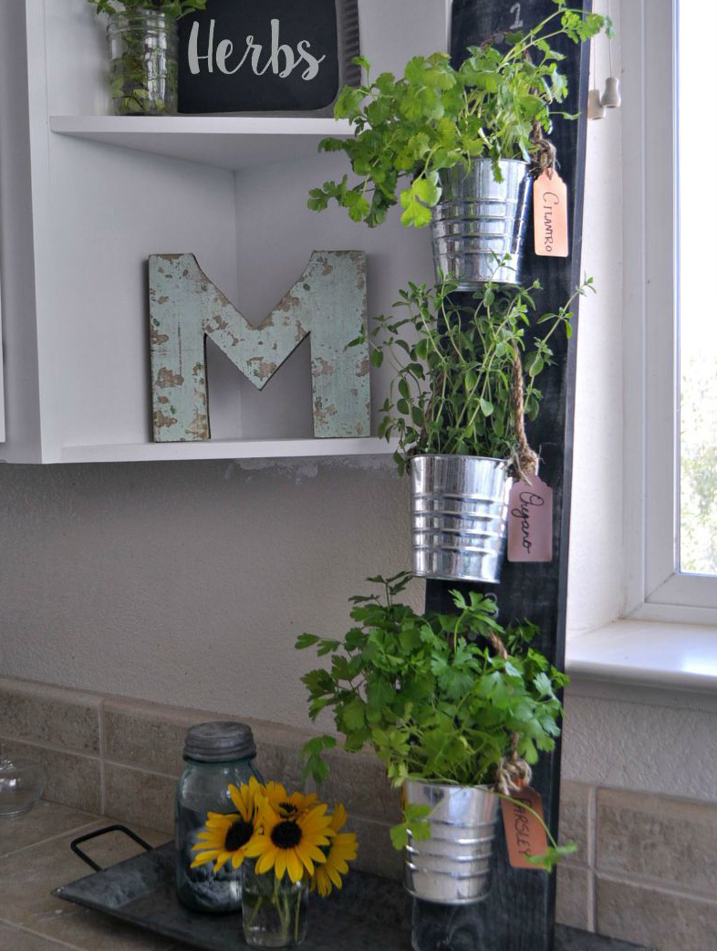 Horta em casa 4 - Horta em casa –boas ideias com toque especial na decoração