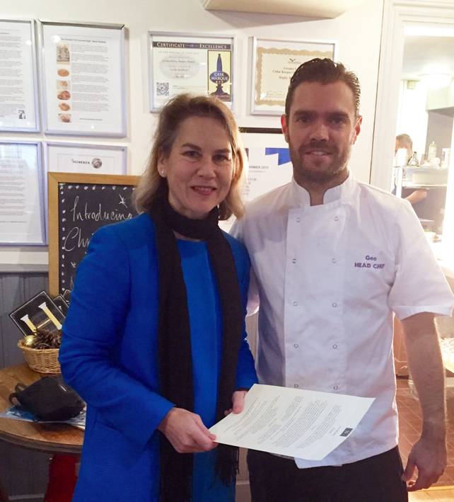 Um chef de cozinha em Londres Dra. Tania Mathiast e chef Geo - Um chef de cozinha em Londres