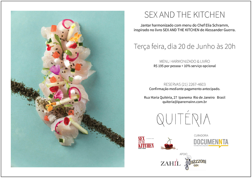 Quitéria Convite Sex and the Kitchen com foto - Romance Sex and the Kitchen inspira eventos no Rio