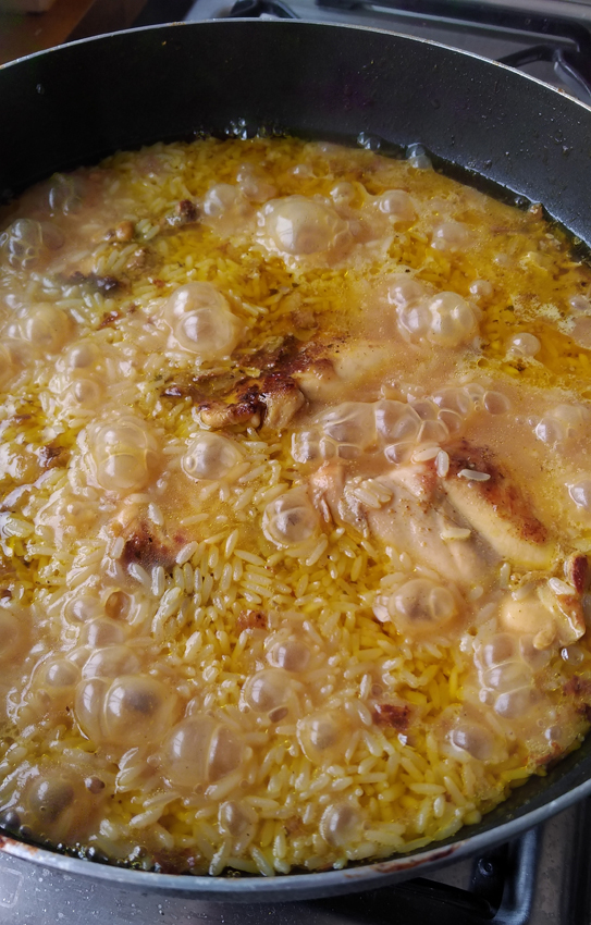 Arroz com Frango ao Curry