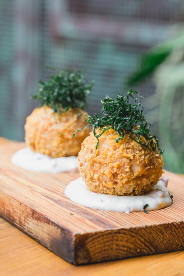 Teva Restaurante e Bar de Vegetais Bolinho de Baião de Dois TEVA - Teva Restaurante e Bar de Vegetais