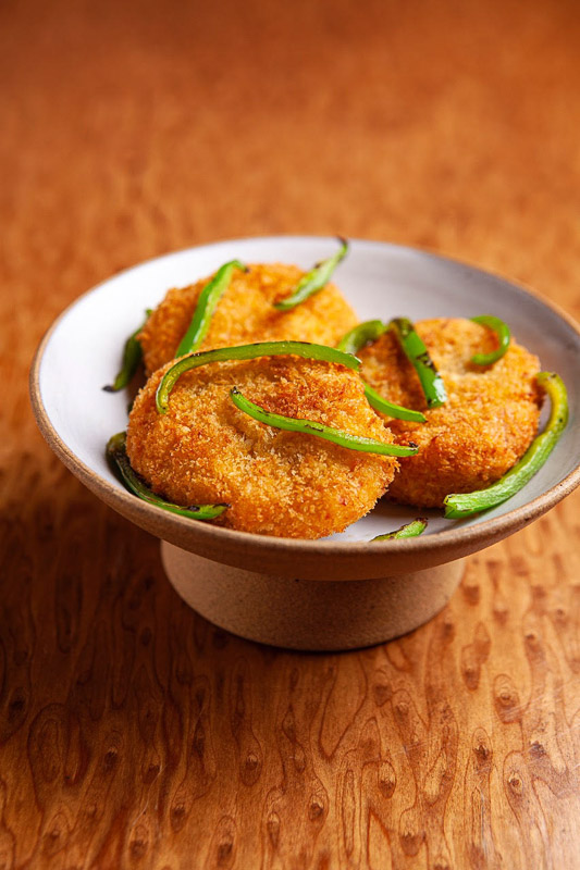 Culinaria Japonesa Croquete de kabocha foto Codo Meletti - Culinária Japonesa