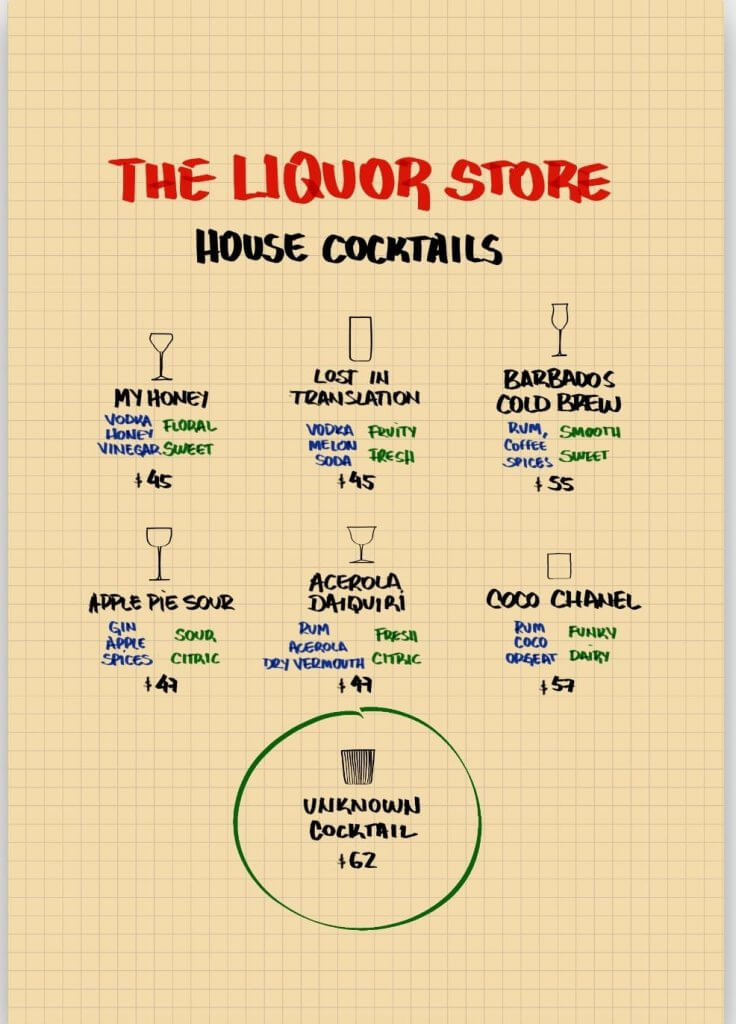 The Liquor Store- Drinks da Casa