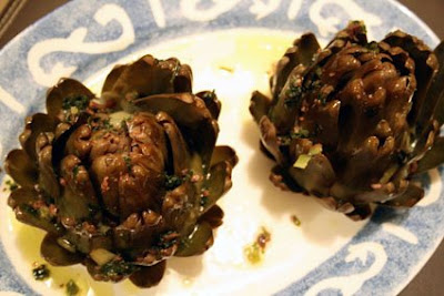 Receitas de Entradas e Petiscos Alcachofra Siciliana - Receitas de Entradas e Petiscos