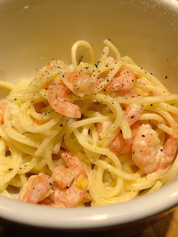 Receitas de Massas fáceis de fazer Massa com camarao bem simples - Receitas de Massas fáceis de fazer