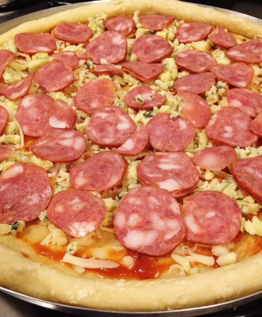 Pizza Calabresa 847x1024 - Receitas de Pão e Pizza